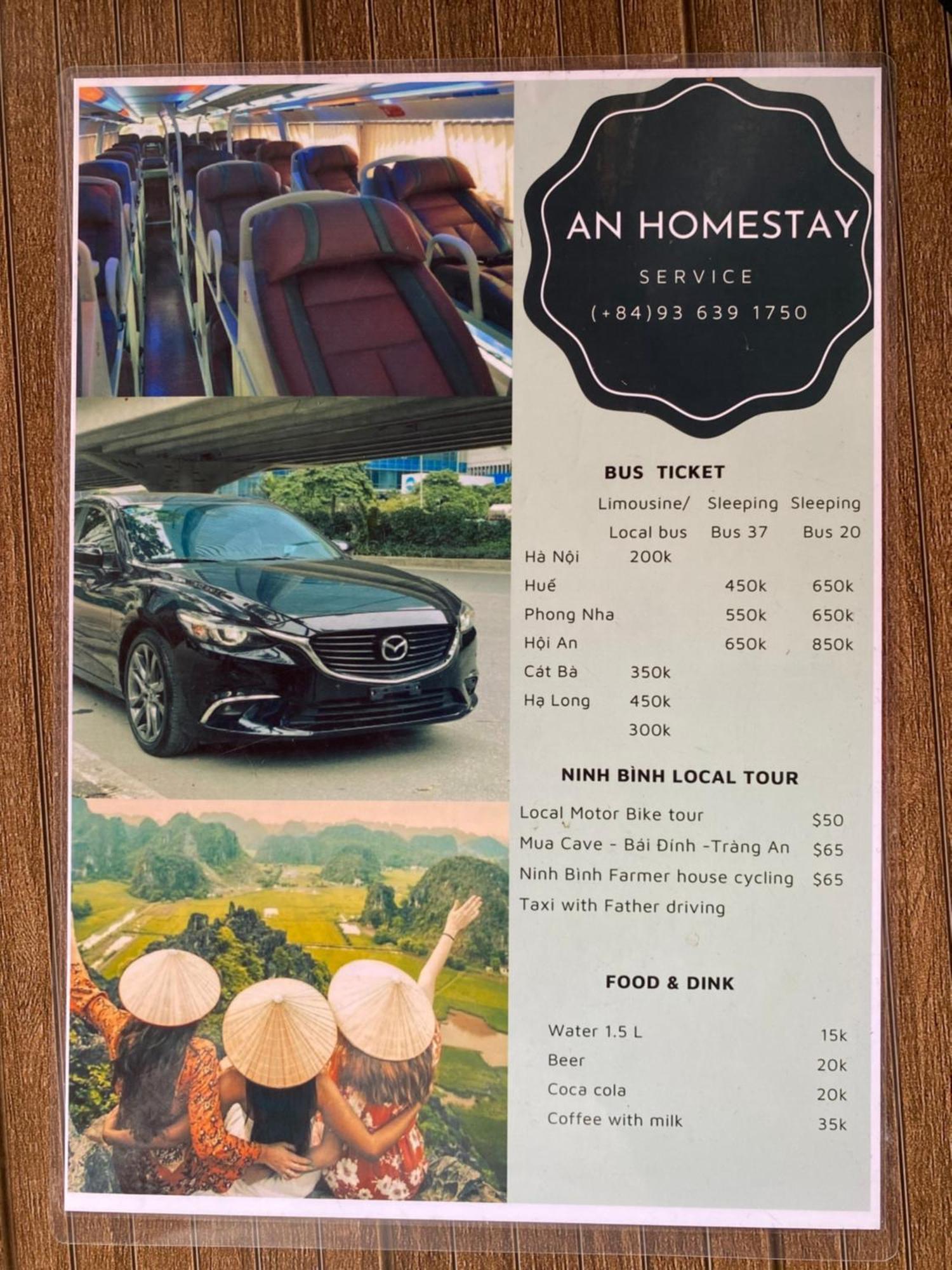 An Homestay Tam Coc Ninh Binh Eksteriør billede
